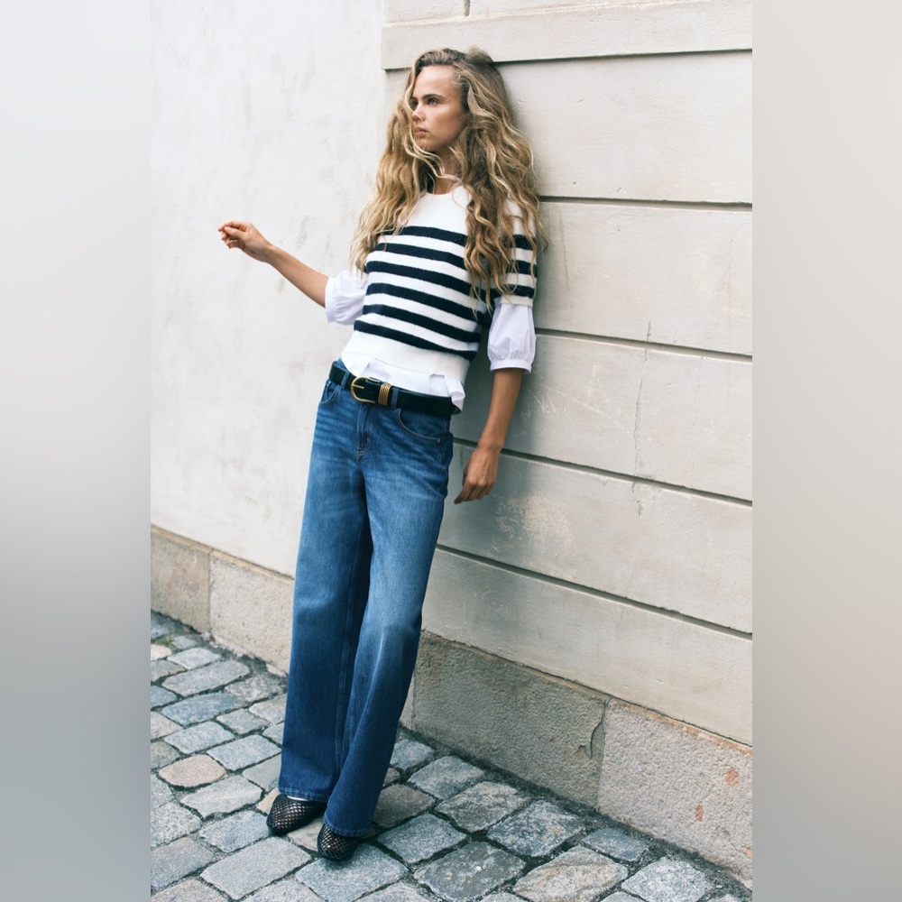 H&M Blue Flare Jeans for Women
